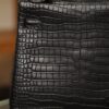 Kelly 25 Matte Porosus Black GHW