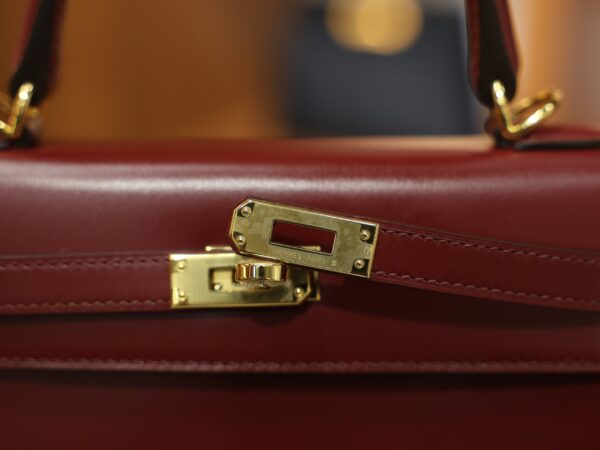 Kelly 25 Box Sellier Rouge H GHW