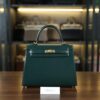 Kelly 25 Box Sellier Vert Fonce GHW