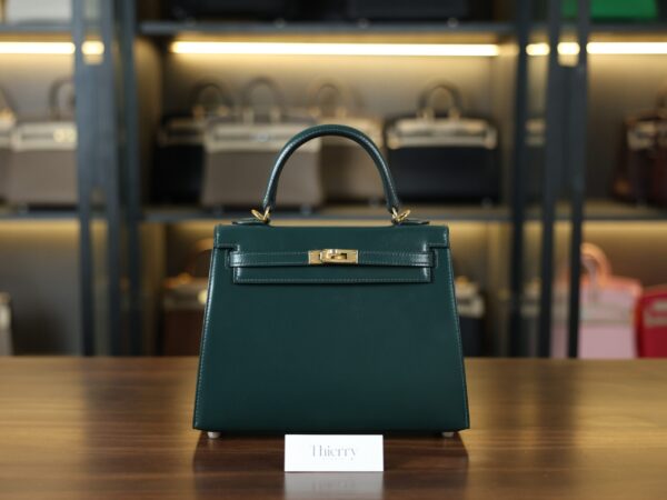 켈리 25 복스 셀리에 베르트 폰스 금장 001_139A6105 Kelly 25 Box Sellier Vert Fonce GHW