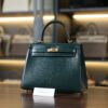 Kelly 25 Box Sellier Vert Fonce GHW