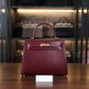 Kelly 25 Box Sellier Bordeaux GHW