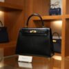 Kelly 25 Box Sellier Black GHW