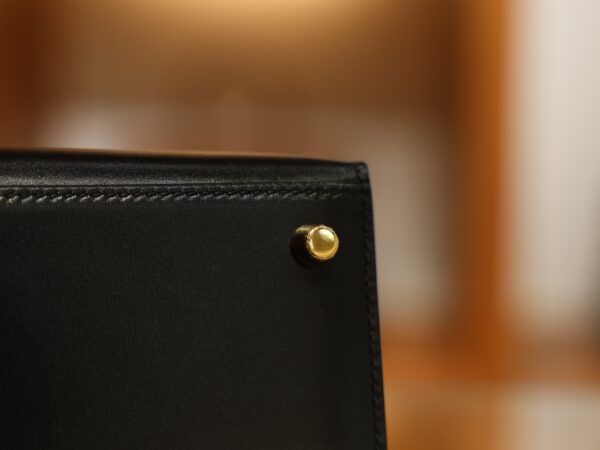 Kelly 25 Box Sellier Black GHW