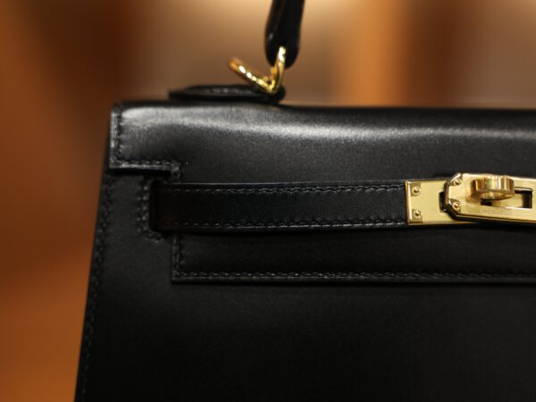 Kelly 25 Box Sellier Black GHW