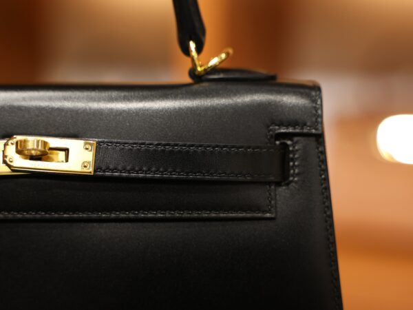 Kelly 25 Box Sellier Black GHW