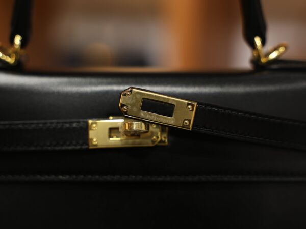 Kelly 25 Box Sellier Black GHW