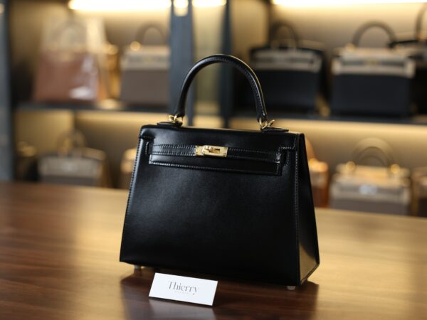 Kelly 25 Box Sellier Black GHW