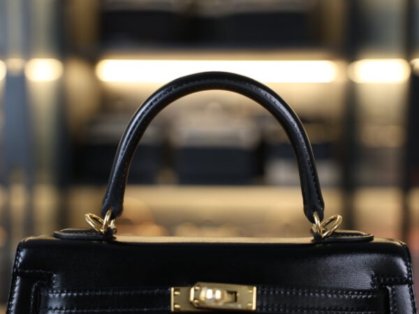Kelly 25 Box Sellier Black GHW