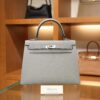 Kelly 25 Epsom Gris Pantin PHW