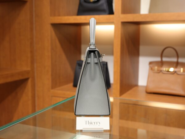 Kelly 25 Epsom Gris Pantin PHW