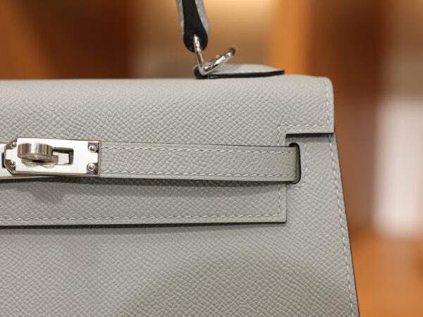 Kelly 25 Epsom Gris Pantin PHW
