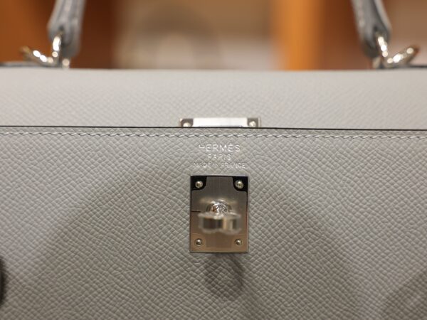Kelly 25 Epsom Gris Pantin PHW