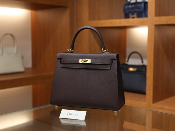 Kelly 25 Epsom Rouge Sellier GHW