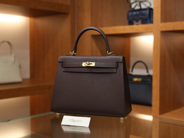 Kelly 25 Epsom Rouge Sellier GHW