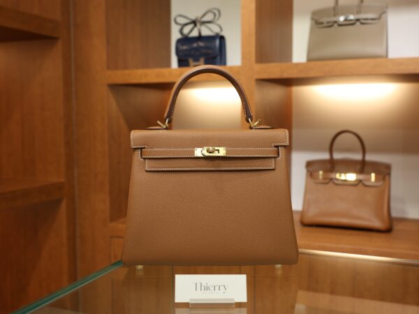 Kelly 25 Togo Gold GHW