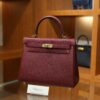Kelly 25 Togo Rouge H GHW