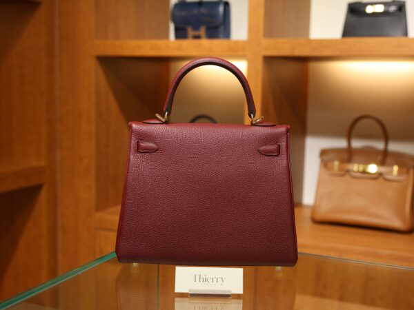 Kelly 25 Togo Rouge H GHW