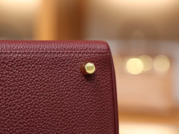Kelly 25 Togo Rouge H GHW