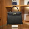 Kelly 25 Togo Black GHW