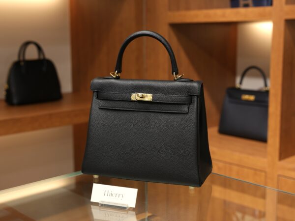 Kelly 25 Togo Black GHW