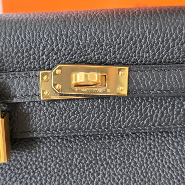 Kelly 25 Togo Black GHW