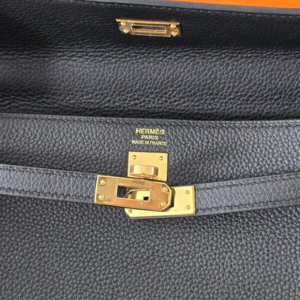 Kelly 25 Togo Black GHW