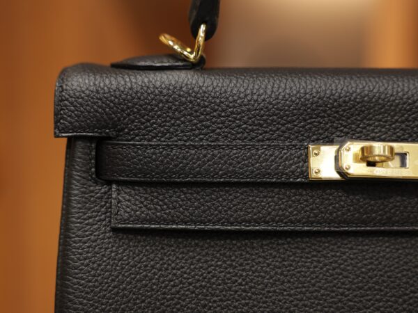 Kelly 25 Togo Black GHW