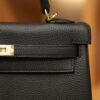 Kelly 25 Togo Black GHW