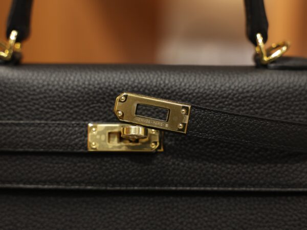 Kelly 25 Togo Black GHW