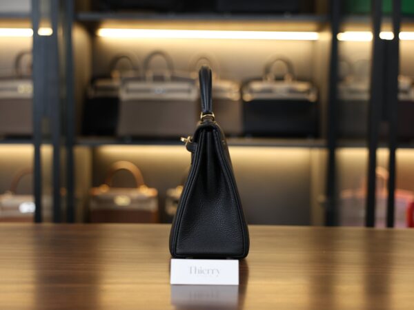 Kelly 25 Togo Black GHW