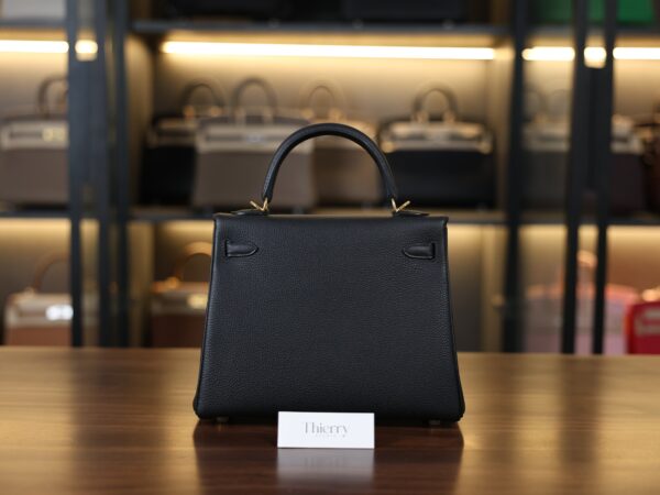 Kelly 25 Togo Black GHW
