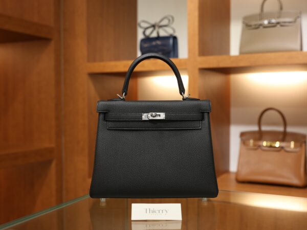 Kelly 25 Togo Black PHW