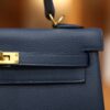 Kelly 25 Togo Bleu de Prusse GHW