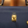 Kelly 25 Togo Bleu de Prusse GHW