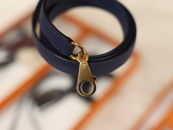 Kelly 25 Togo Bleu de Prusse GHW