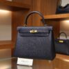 Kelly 25 Togo Bleu Nuit GHW