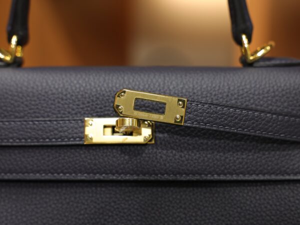 Kelly 25 Togo Bleu Nuit GHW