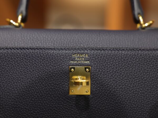 Kelly 25 Togo Bleu Nuit GHW