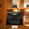 Kelly 28 Box Retourne Black PHW