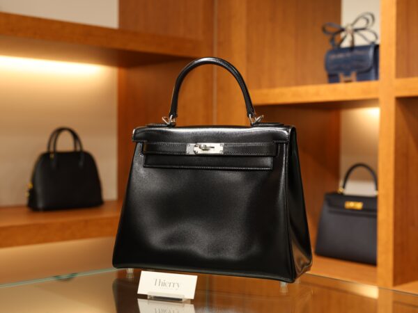 Kelly 28 Box Retourne Black PHW