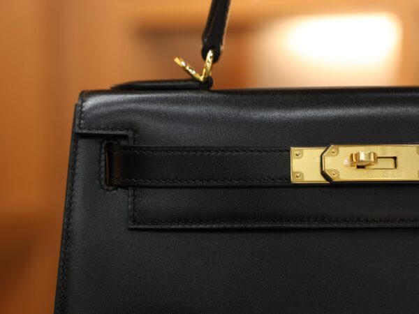 Kelly 28 Box Sellier Black GHW