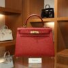 Kelly 28 Epsom Rouge Casaque GHW