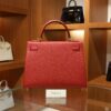 Kelly 28 Epsom Rouge Casaque GHW