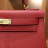 Kelly 28 Epsom Rouge Casaque GHW