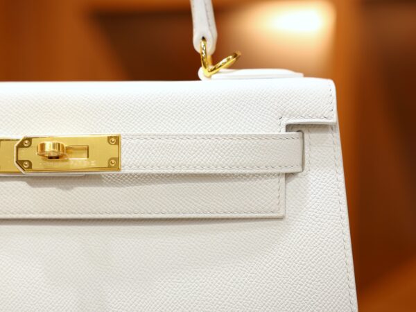 Kelly 28 Epsom Blanc GHW
