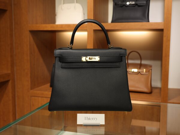 켈리 28 에버컬러 블랙 금장 001_SBJ_9270 Kelly 28 Evercolor Black GHW