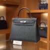 Kelly 28 Togo Gris Misty PHW