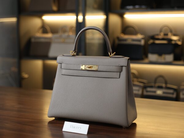 Kelly 28 Togo Gris Asphalte GHW