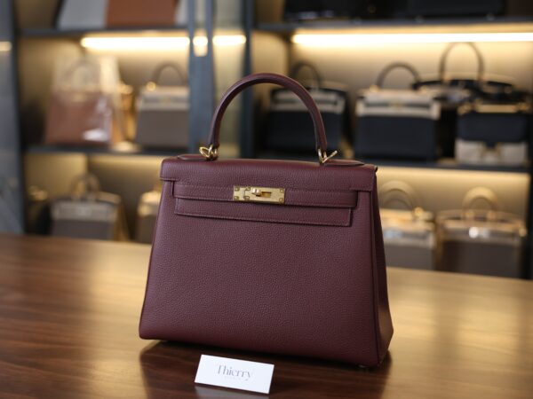 Kelly 28 Togo Rouge H GHW